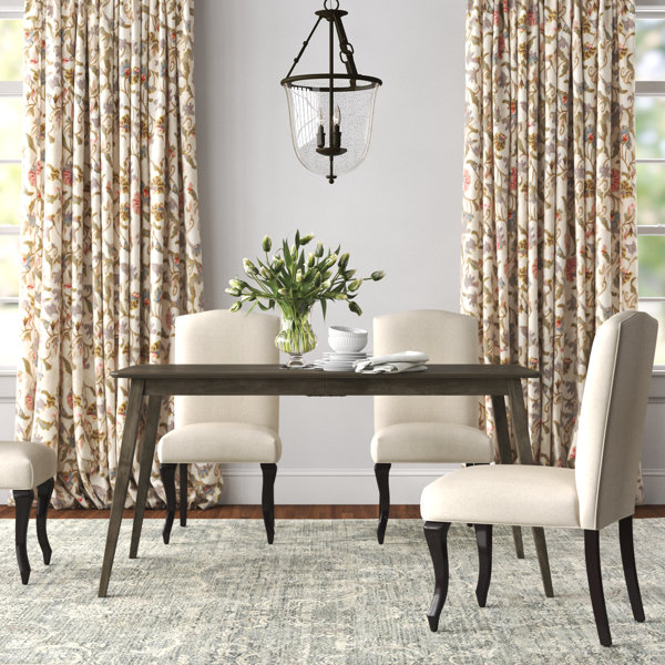 Lark Manor Alyssah Solid Wood Base Dining Table Wayfair